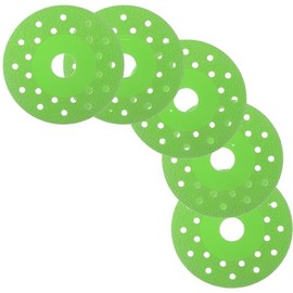 Lothee 5 Pcs Rock Slab Grinding Disc, 4 Inch Glass Cutting Disc for Angle Grinder, 1mm Thin Grinding Cutting Blade, Ceramic Tile, Marble Edge Trimming, Wide fine Sand Sweeping Saw Blade(Porous)