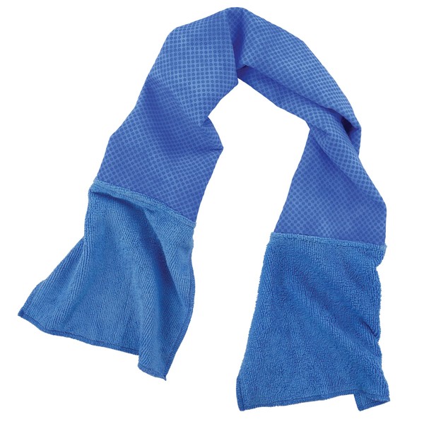 Ergodyne Chill Its 6604 Cooling Towel, Long Lasting Cooling Relief, Microfiber Cleaning Cloth Ends 35.00" x 8.00"