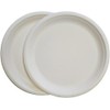 vidoelettronica 50 Flat Plates 23 cm Biodegradable and Compostable Pulp
