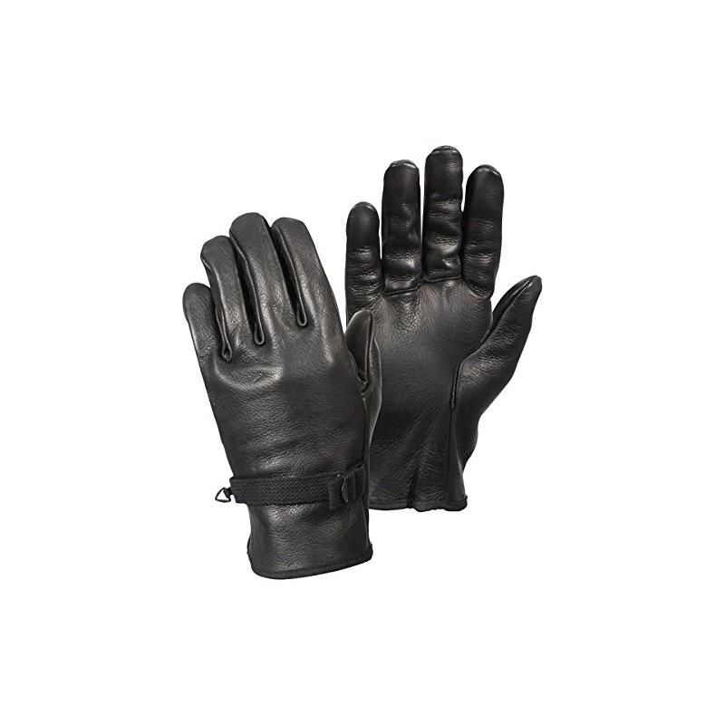 Rothco D3-A Type Leather Gloves (Black, 4)