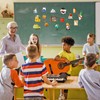 HOWAF 32pcs Welcome Back to School Bulletin Board Decorations, Back