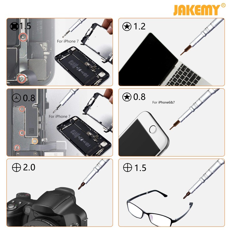 JAKEMY 61 in 1 S2 Alloy Steel Precision Screwdriver Set,