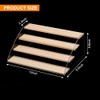 METALLIXITY Wooden Display Stand, 4 Tier Acrylic Display Riser Shelf