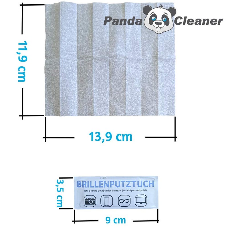 PandaCleaner Glasses Cleaning Cloths Wet Alcohol - Premium Glasses Cleaning