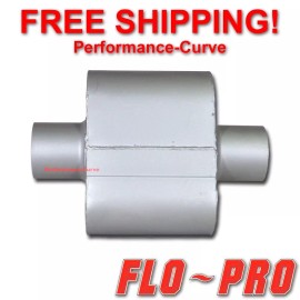 FLO-PRO Single Chamber Performance Exhaust Race Muffler FLO-PRO Super V - 3" - V430109