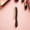Handmade Sandalwood Scalp Massager Wide Tooth Comb with Copper Bristles