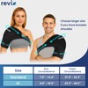 REVIX Triple-Layer Gel Shoulder Ice Pack Wrap for Rotator Cuff,
