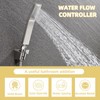 APLusee Water Flow Control Valve, Brass Shower Head Flow Restrictor,