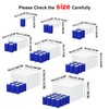OKBHTS Large 8 Pcs White Acrylic Boxes for Display as