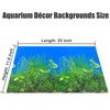 XCNO Fish Backgrounds Paper Double Sides Undersea Aquarium Background Poster