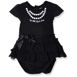 Gerber Baby Girls' Bodysuit with Tutu Skirt, Black Dress, Newborn