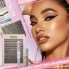 Waterproof Lash Clusters Kit - Hypoallergenic 8-18mm Cluster Lashes with