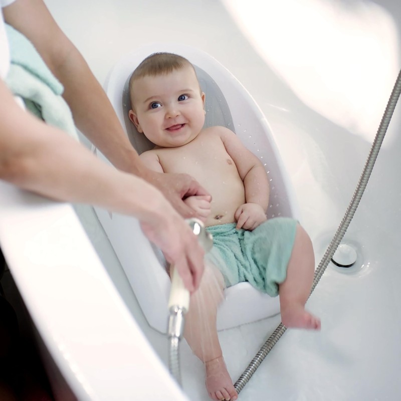 Ingenuity Easy Rinse Bather Baby Bath Seat, Non-Slip Soft Support,