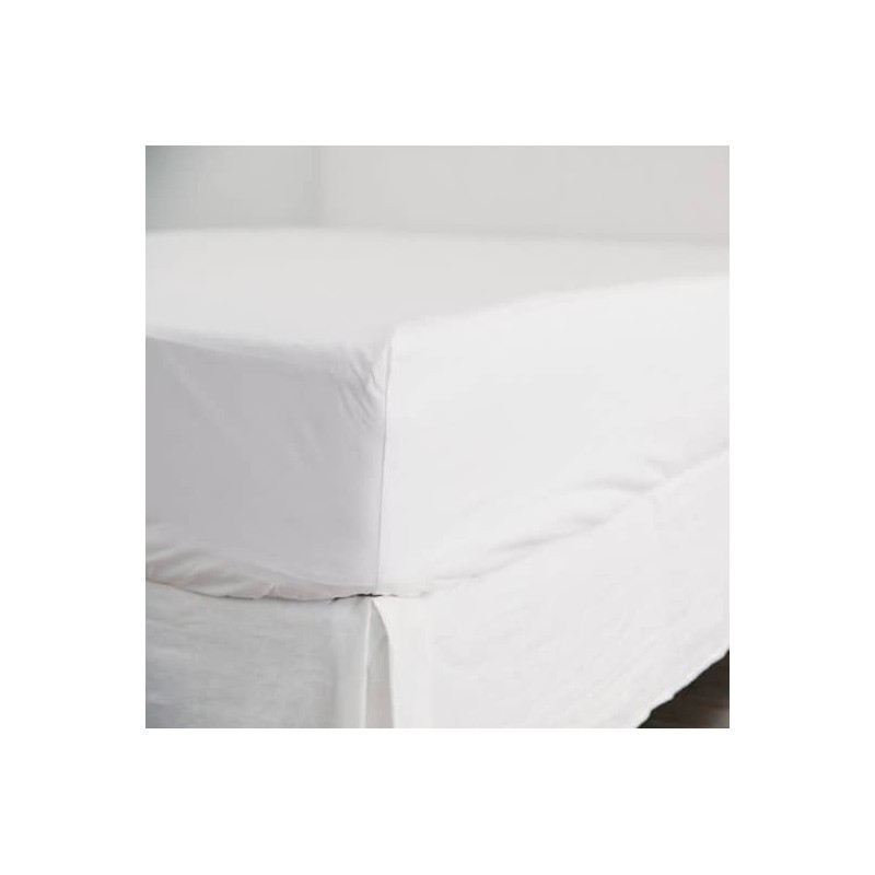 EcoLinen Organic Cotton Sheet Set, Single / White