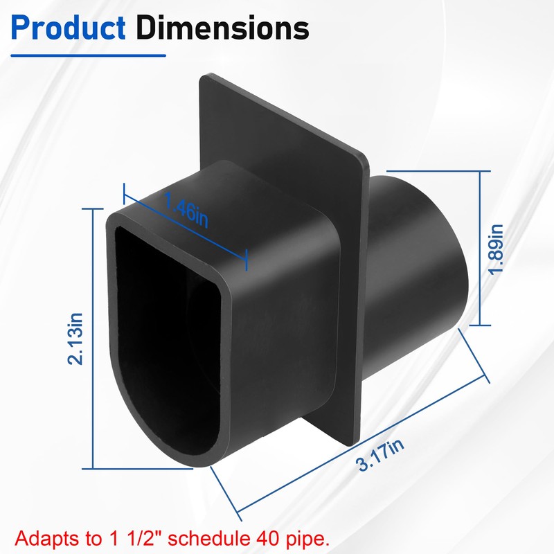 Dfnidy DEA Pool Deck Drain Channel Adapter for Stegmeier Frontier