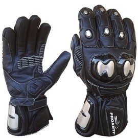 PROANTI Motorcycle Gloves Rain Winter Race Leather Motorcycle Gloves – Size M