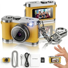 Mini Camera Compact (0.6 oz (16 g) / 32 GB Memory Included): "Emo Moments in Your Pocket. 1080P Motion Detection, Keychain Type, Ultra Lightweight, Portable Digital Camera, Photo and Video Capture