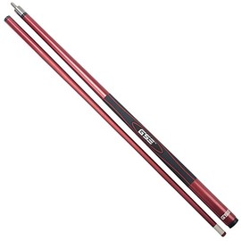 GSE Games & Sports Expert 58" 2-Piece Fiberglass Graphite Composite Billiard Pool Cue Stick (4 Colors, 18-21oz) (Slick Red, 18oz)