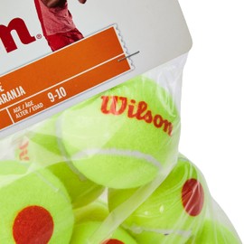 Wilson Tennis Balls, Starter Orange, Pack of 12, Yellow/Orange, for Children, WRT137200
