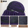 Mens Purple Dreadlock Wig 12" Short Locs Wig for Cosplay