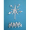Ceramic Christmas tree bulbs 50 Clear Medium Twist Bulbs &
