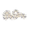 20 Sets Magnetic Clasps Round Brass Fashionable Jewelry Clasps for