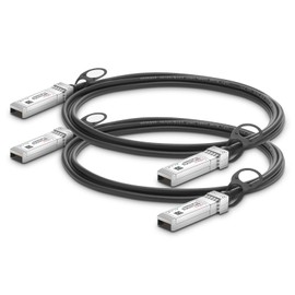 10G SFP+ DAC Cable, 0.5m (2ft) Passive Direct Attach Copper Twinax Cable for Cisco SFP-H10GB-CU50CM, Ubiquiti, D-Link, Netgear, Mikrotik, Open Switch Devices-2pcs