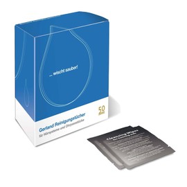 Gerland Cleaning Cloths (30 Pieces) in Box | for Hearing Aids, Ear Molds & Hearing Protection | Individually Packed | Gentle & Thorough Cleaning | Removes Earwax