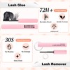 Parriparri Cluster Lashes Kit with Eyelash Glue & Remover 580pcs