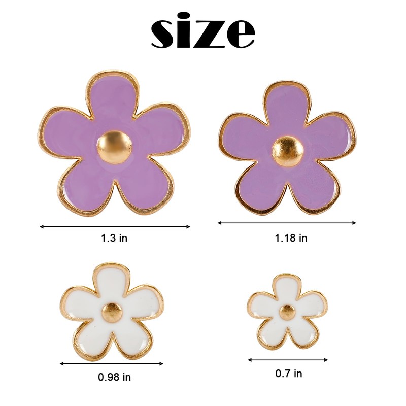 8Pcs Daisy Flower Air Vent Clips for Car, Handmade Car