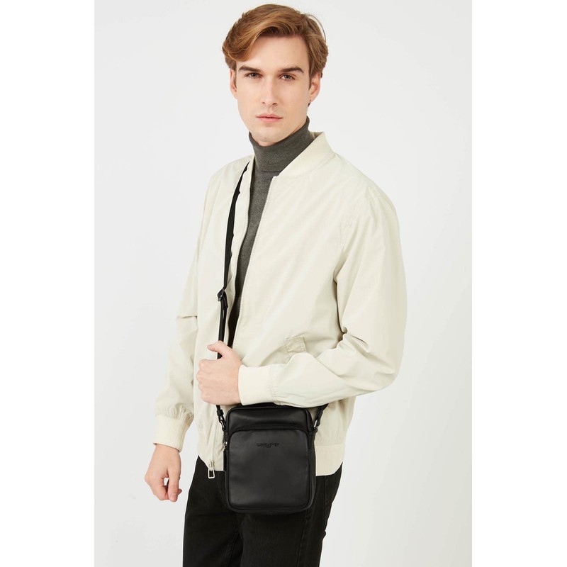 Lancaster small bag, black/blue