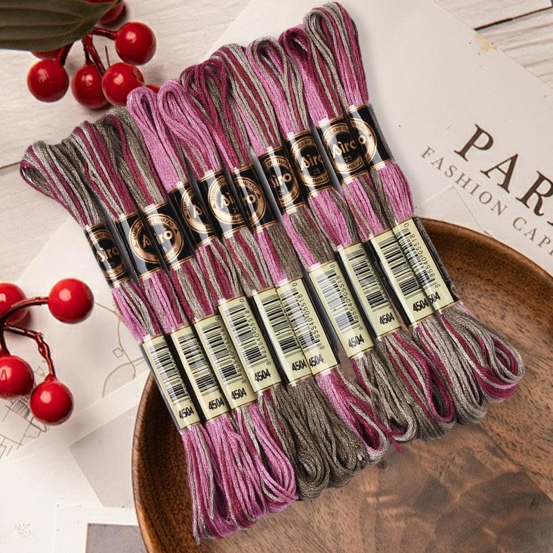 CABODYALS 6 Strands Cross Stitch Threads Embroidery Floss Thread Bulk