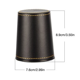 Dice Shaker | Stable Sturdy Felt Dice Cup Quiet | Gambling Game with 5 Dices for Liars Dice Game Family Gatherings Bar Entertainment