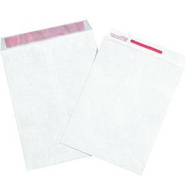 BOX USA BTYF0912TE Tyvek Tamper Evident Envelopes, 9" x 12", White (Pack of 100)