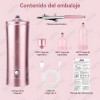 Kit Aerógrafo Portátil Tensky para Uñas Maquillaje con Compresor Rosa