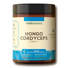 Vital Botanics Mega Cordyceps 100% Puro - Hongo Adaptógeno