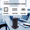 AJP Tower Extension Lead with USB Slots 8 Way Plug