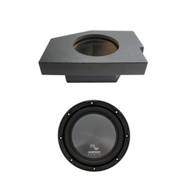 Harmony Audio Compatible with 2002-15 Dodge Ram Quad/Crew Truck HA-R104 Single 10" Rhino Coated Loaded Sub Box Enclosure