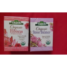 LIFESTYLE AWARENESS 2 PACK  STRESS BALANCE AND HIBISCUS CLEANSE  HERBAL TEA RELIEVES  WATER GAIIN