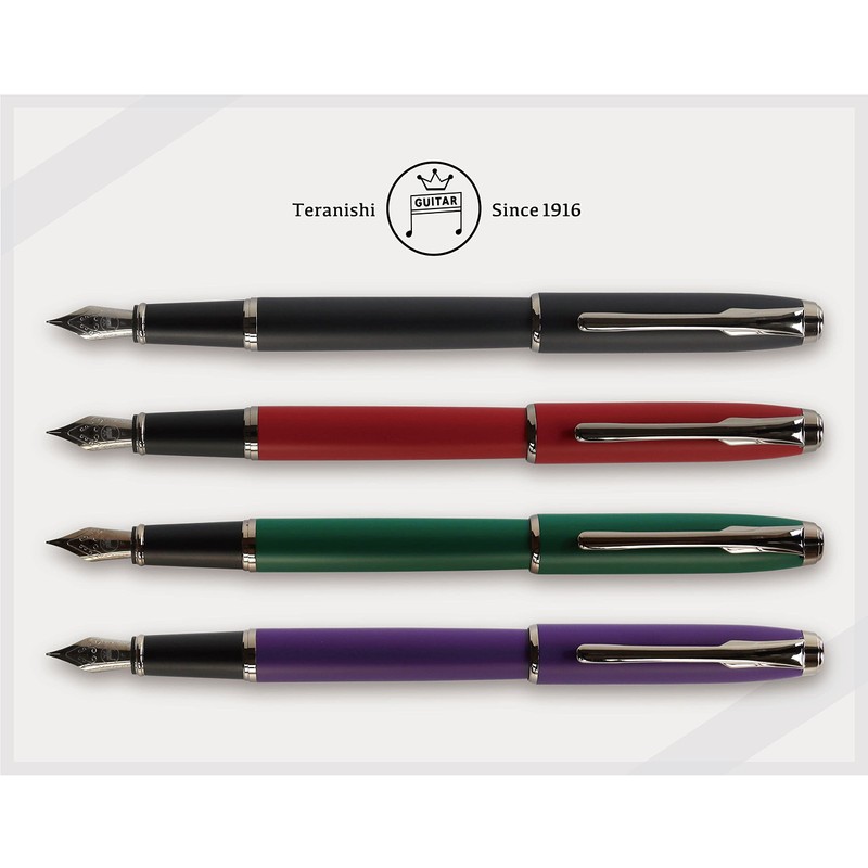 Teranishi Chemical Industry Guitar Fountain Pen F Black GFPN-BK-F