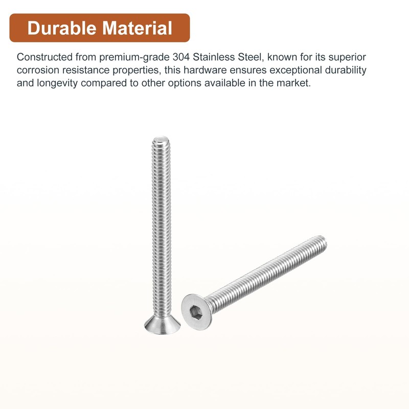 DTGN 1/4-20 x 3" Flat Head Socket Cap Screws, 25