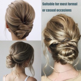 8 Pieces Metal Hair Accessories - Fork Clips, Side Combs, 4 Prong U-Shape Sticks for Updos, Buns, and Styling (Multicolor)