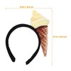 Beavorty Ice Cream Headband Ice Cream Cone Shape Headpiece Novelties