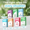 Impossibly Compact Travel Flushable Wipes - 99.5% Water and Aloe
