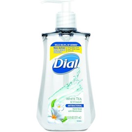 Dial Antibacterial Liquid Hand Soap, White Tea, 7.5 OZ (Pack of 12)