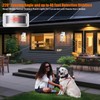 Roravilila 2-Pack White Motion Sensor Outdoor Lightings Plus 1-Pack No
