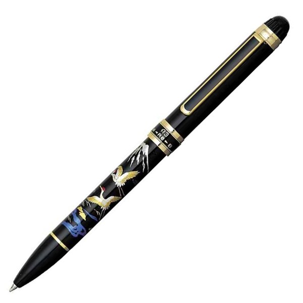 Platinum MWB-5000RM#18 Fountain Pen, Multi-Functional Pen, Double 3 Action, Modern Makie, Crane