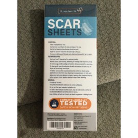 Nuvadermis New Nuvadermis Scar Sheets, Scar Treatment, 4 Reusable Sheets, 30 Day Supply