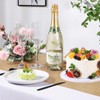 Newwiee 6 Pack Plastic Table Runner 14 x 108 Inch