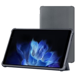 Tablet Case Fits HAOVM M8/M8 Plus Tablet 8", Trifold Stand Cover with Translucent Backshell, Dark Gray